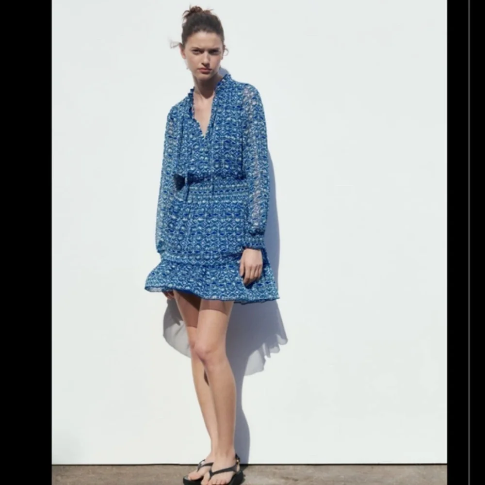 PRINTED MINI DRESS - Picture 3 of 9